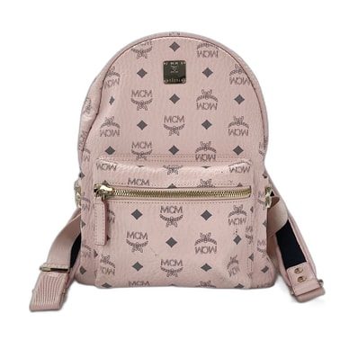 エム・シー・エム MCM ヴィセトス スタッズ リュック・デイパック レザー【中古】