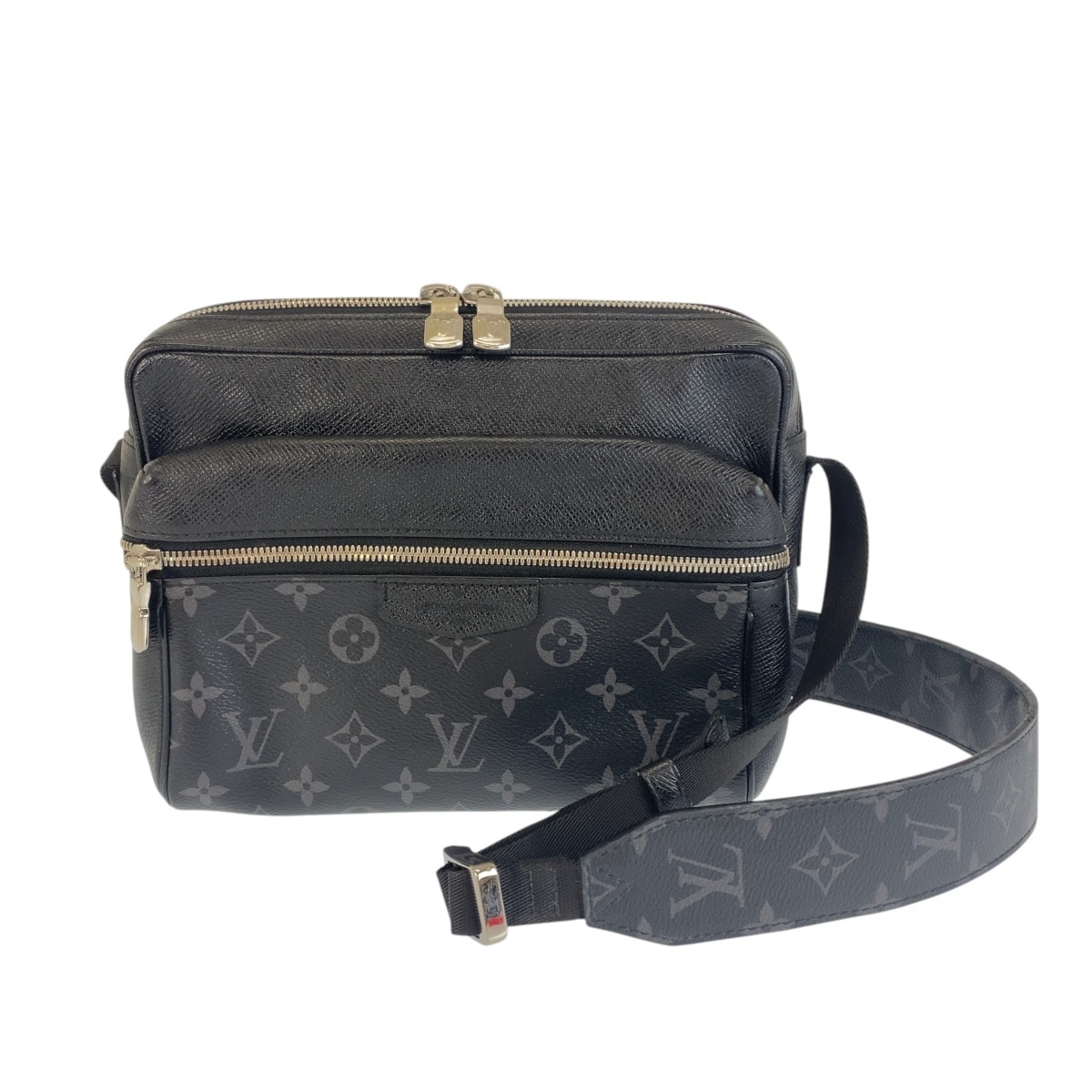 LOUIS VUITTON ルイ ヴィトン タイガラマ アウトドア メッセンジャー ノワール ブラック PVC レザー/ ショルダーバッグ メッセンジャーバッグ 1-0295767 【中古】