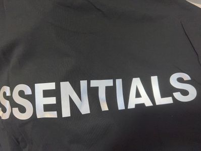 FEAR OF GOD ESSENTIALS 3M Logo Boxy T-shirt "Black"