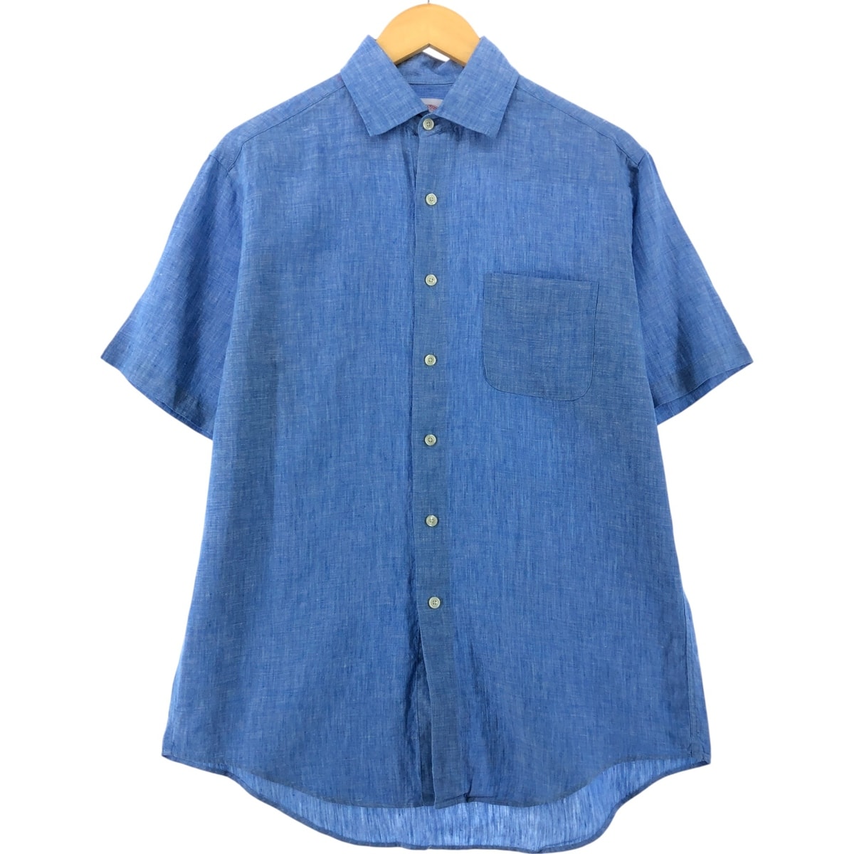 古着 ブルックスブラザーズ Brooks Brothers Est.1818 半袖 リネンシャツ メンズM相当/eaa534143