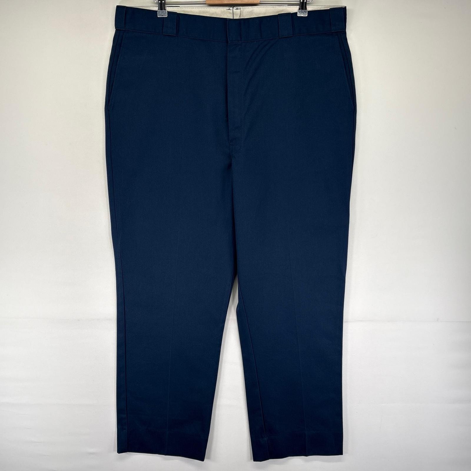 古着 90's/90年代 ディッキーズ Dickies USA製 パンツ ワークパンツ タロンジップ 大きいサイズ 874 42UU  ネイビー系 メンズ
