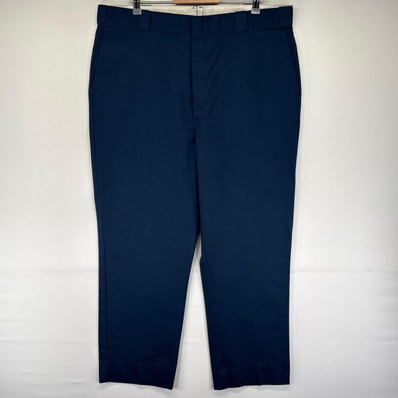 古着 90's/90年代 ディッキーズ Dickies USA製 パンツ ワークパンツ タロンジップ 大きいサイズ 874 42UU ネイビー系 メンズ