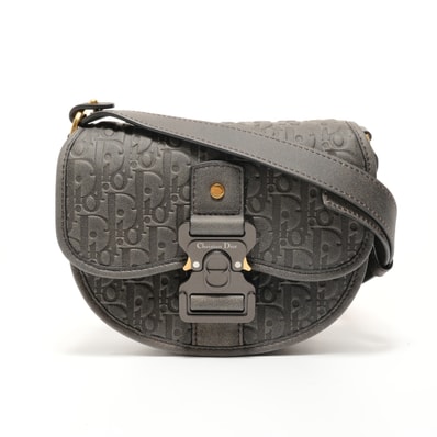 ディオール Dior ギャロップ オブリーク レザー ショルダーバッグ【中古】