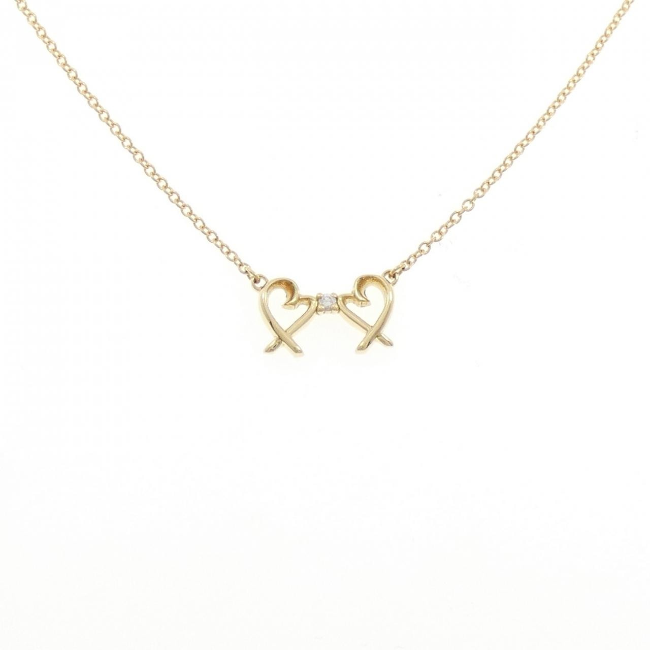 ティファニー ダブルラビングハート ネックレス