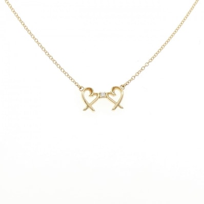 ティファニー ダブルラビングハート ネックレス