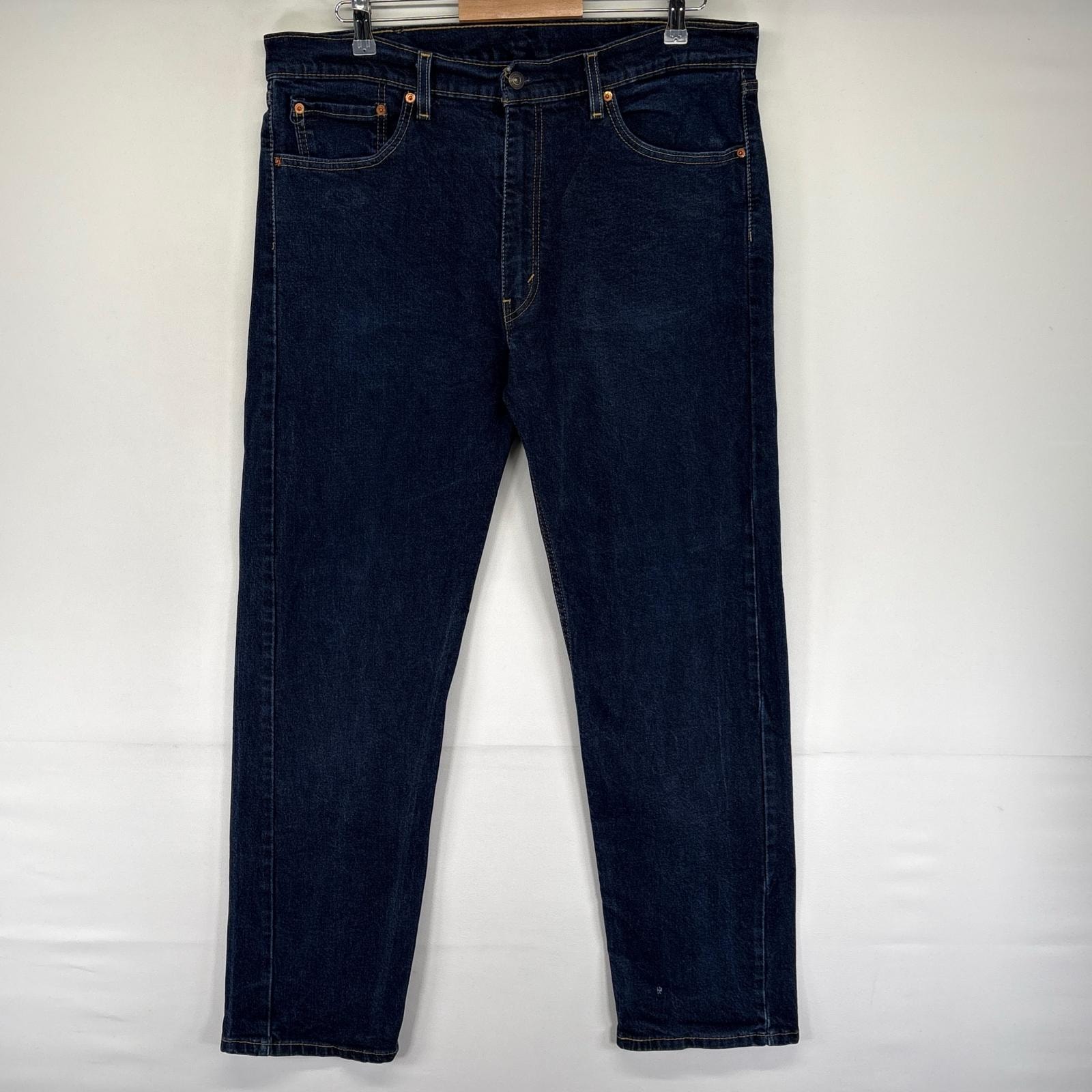 古着 リーバイス Levi's デニム パンツ 505 5ポケット 長ズボン ジッパーフライ ジーンズ ジーパン W38 L32  ブルー系 メンズ
