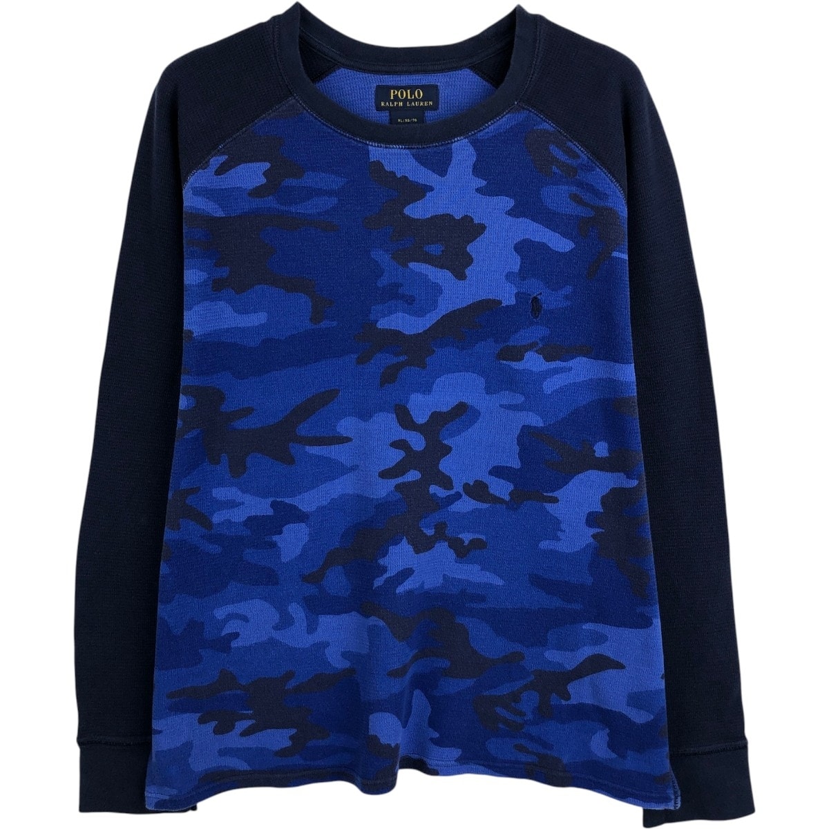 古着 ラルフローレン Ralph Lauren POLO RALPH LAUREN 迷彩柄 サーマルロンT ワッフル メンズXL相当/eaa662164