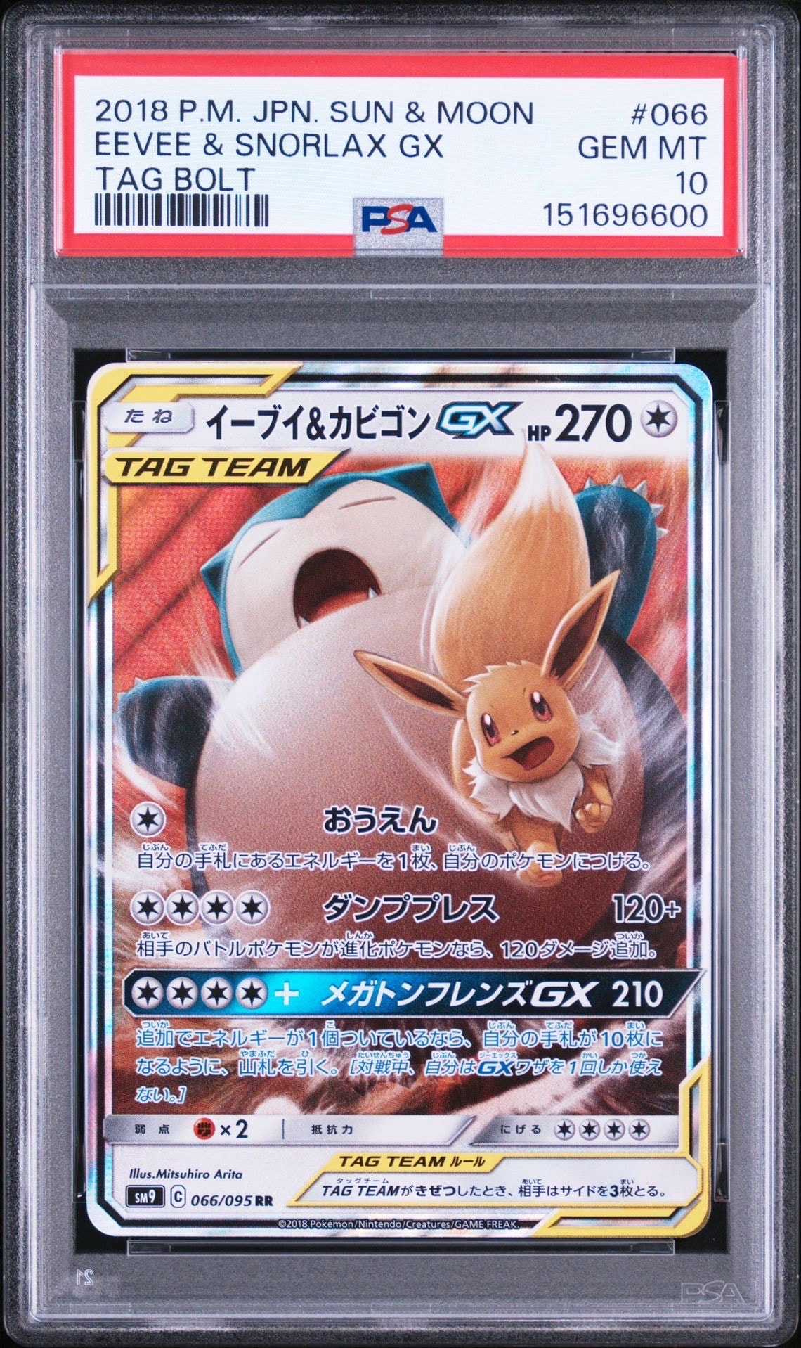 イーブイ&カビゴンGX RR [SM9 066/095](拡張パック「タッグボルト」)の