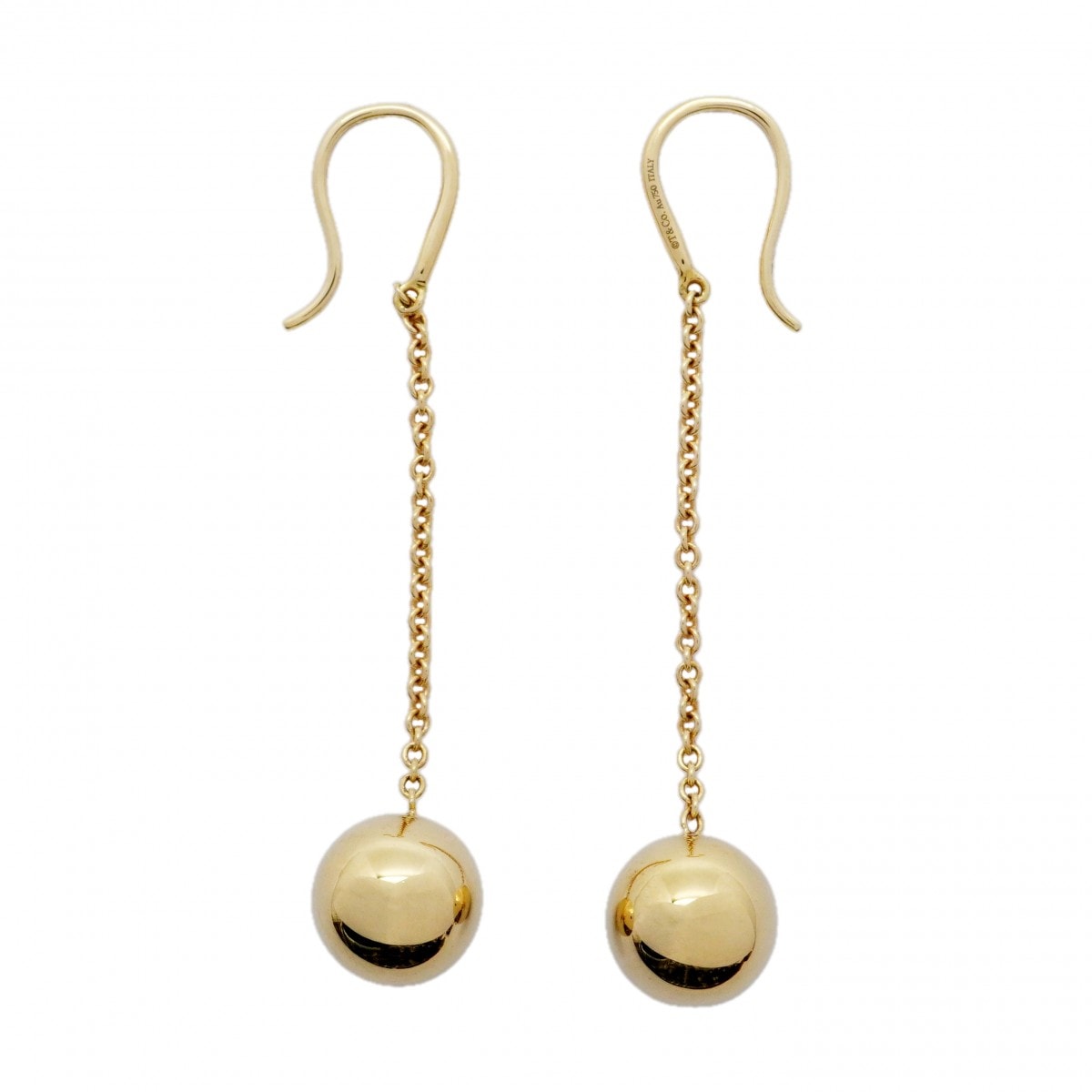 ★最終価格【6jcb0264】ティファニー ピアス ハードウェア/ボール K18YG イエローゴールド【中古】レディース