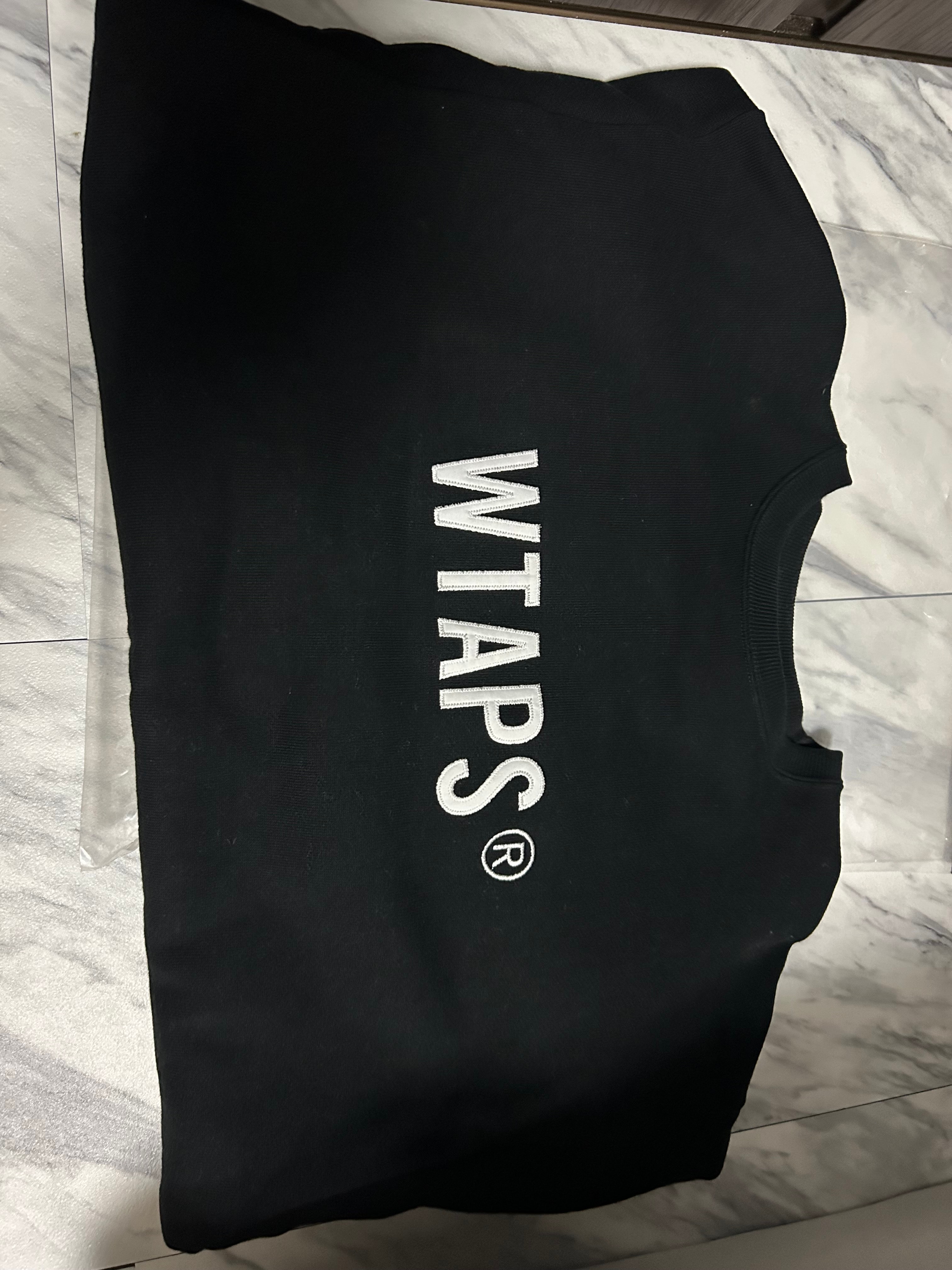 Wtaps Sign / Sweater / Cotton. TSSC "Black"