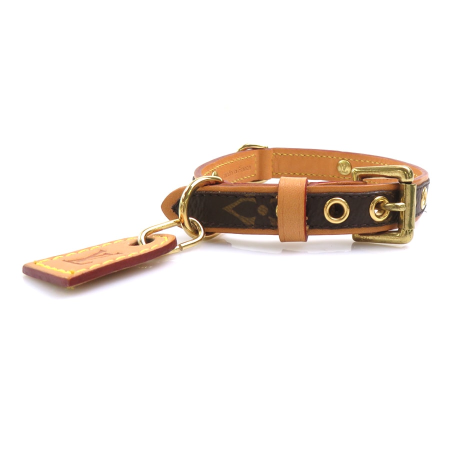 ルイ ヴィトン LOUIS VUITTON  首輪 モノグラム コリエバクスターPM モノグラムキャンバス ブラウン ゴールド ユニセックス M58072【中古】 e61850r