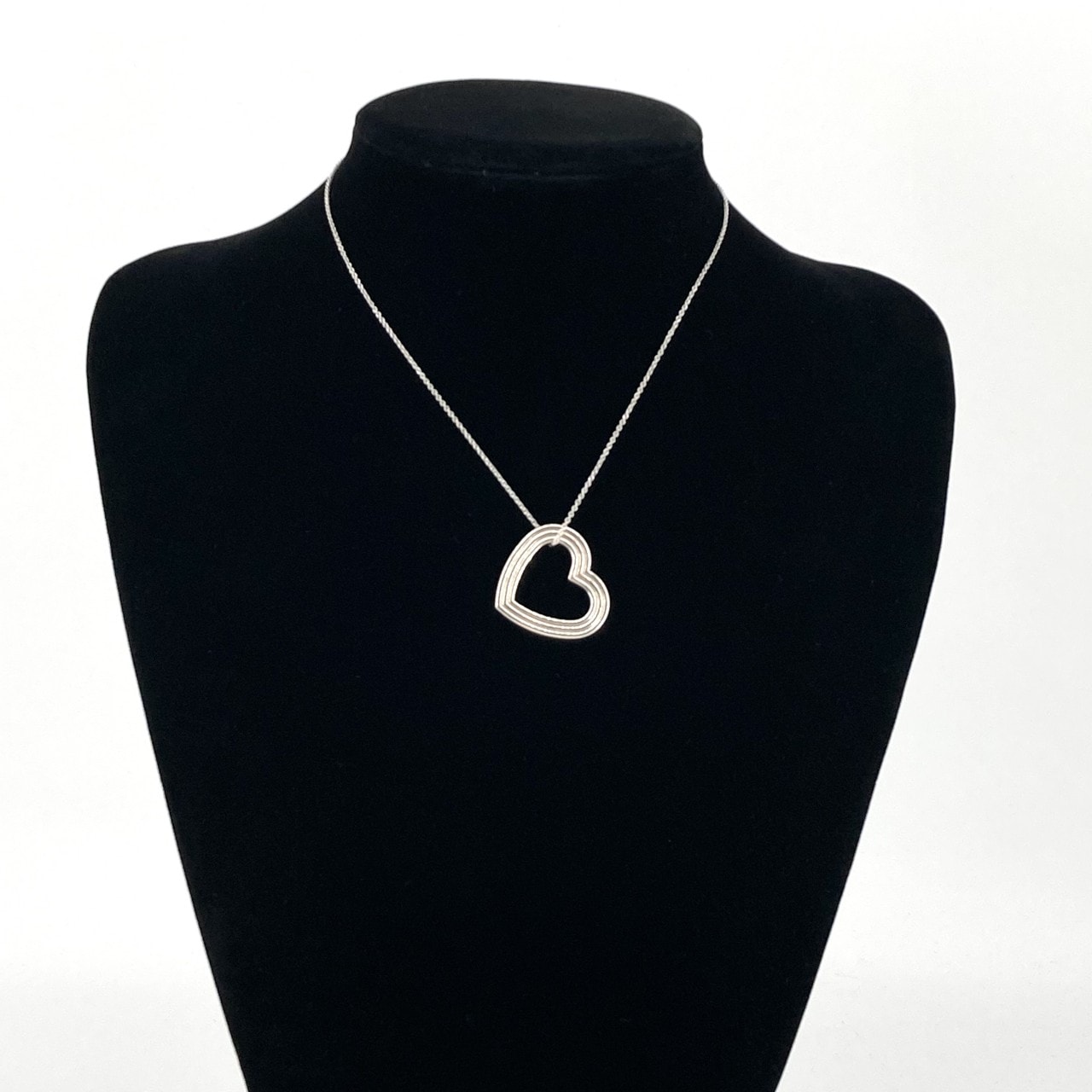 TIFFANY&Co.(ティファニー) ×MENARD オープンハート Ag925 ネックレス 8.19g シルバー