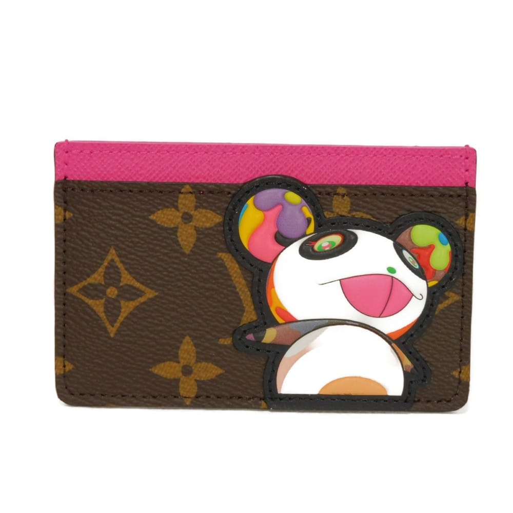 LOUIS VUITTON ルイ・ヴィトン LV×TM ポルト カルト サーンプル 村上隆 LVロゴ フラワー パスケース 名刺入れ  RFID ICチップ 未使用 モノグラム パンダ ピンク カードケース M13439