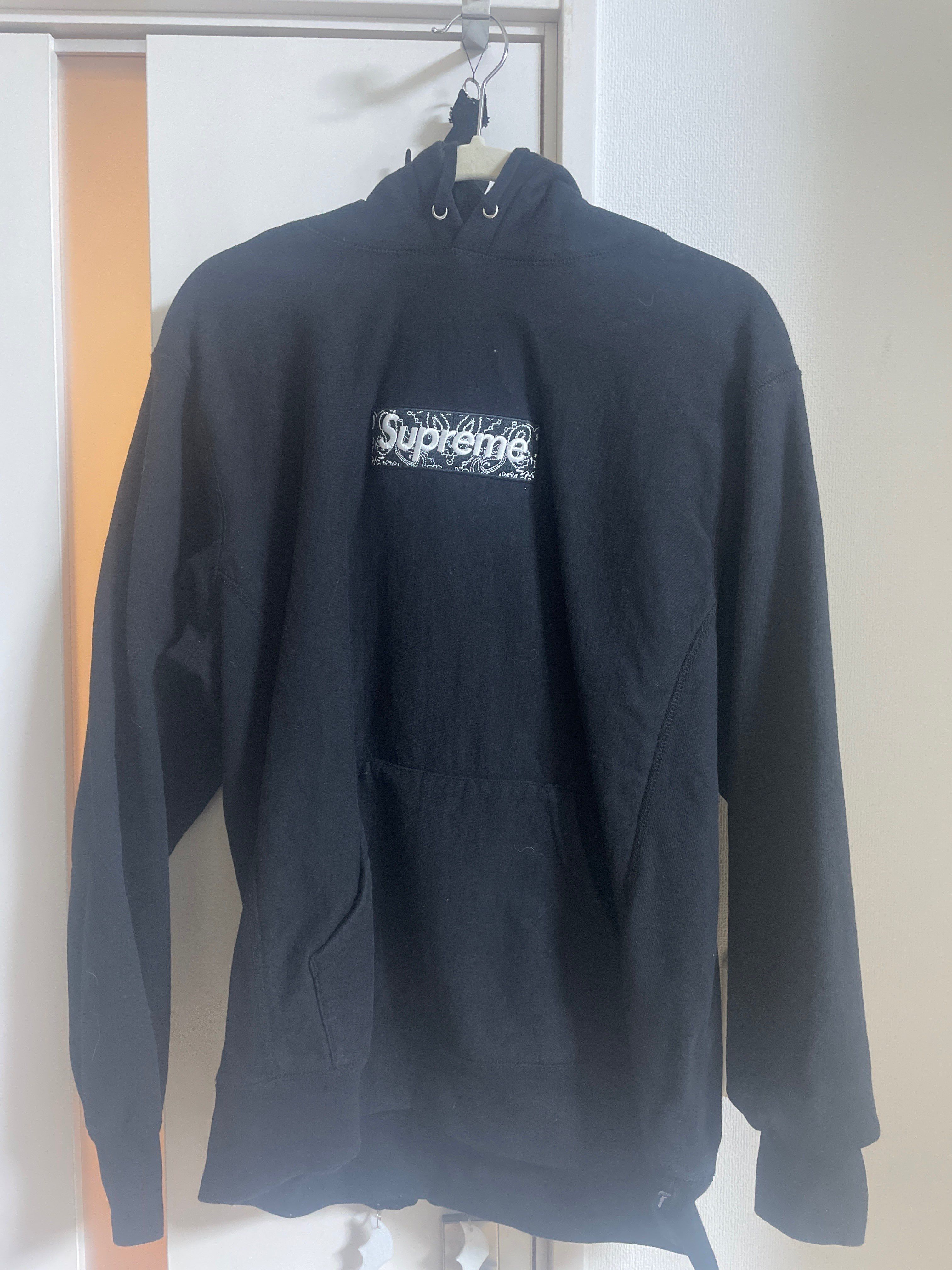 Supreme Bandana Box Logo Hooded Sweatshirt "Black"