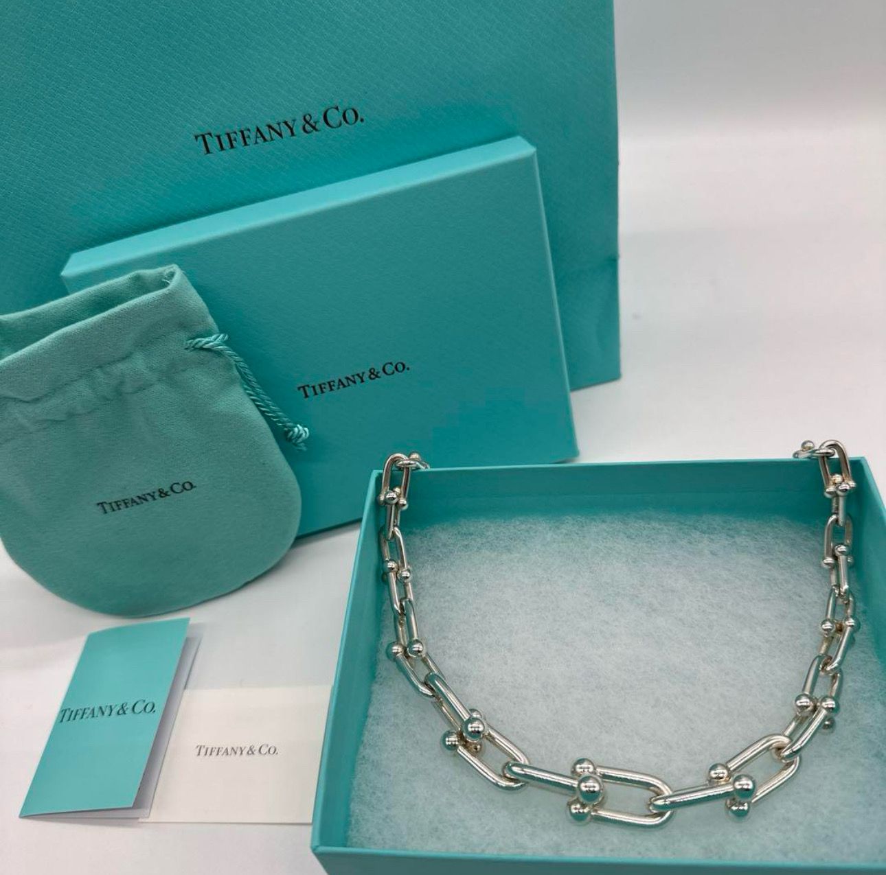 Tiffany & Co. HardWear Graduated Link Necklace "Silver"