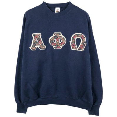 古着 90年代 フルーツオブザルーム FRUIT OF THE LOOM カレッジスウェットシャツ トレーナー USA製 メンズXL相当 ヴィンテージ/eaa608391