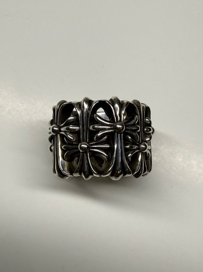 Chrome Hearts Cemetery Cross RIng "Silver"