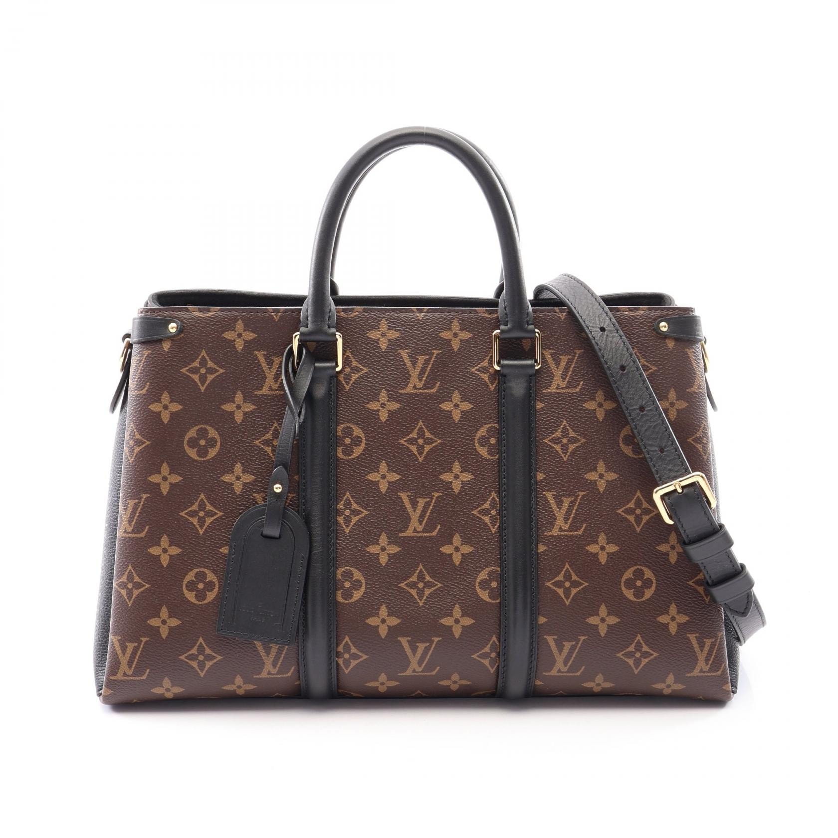 ルイ・ヴィトン LOUIS VUITTON スフロ NV MM モノグラム ノワール 2WAY ハンドバッグ バッグ PVCコーティングキャンバス レザー レディース ブラウン系 / ブラック系 M44817 【中古】