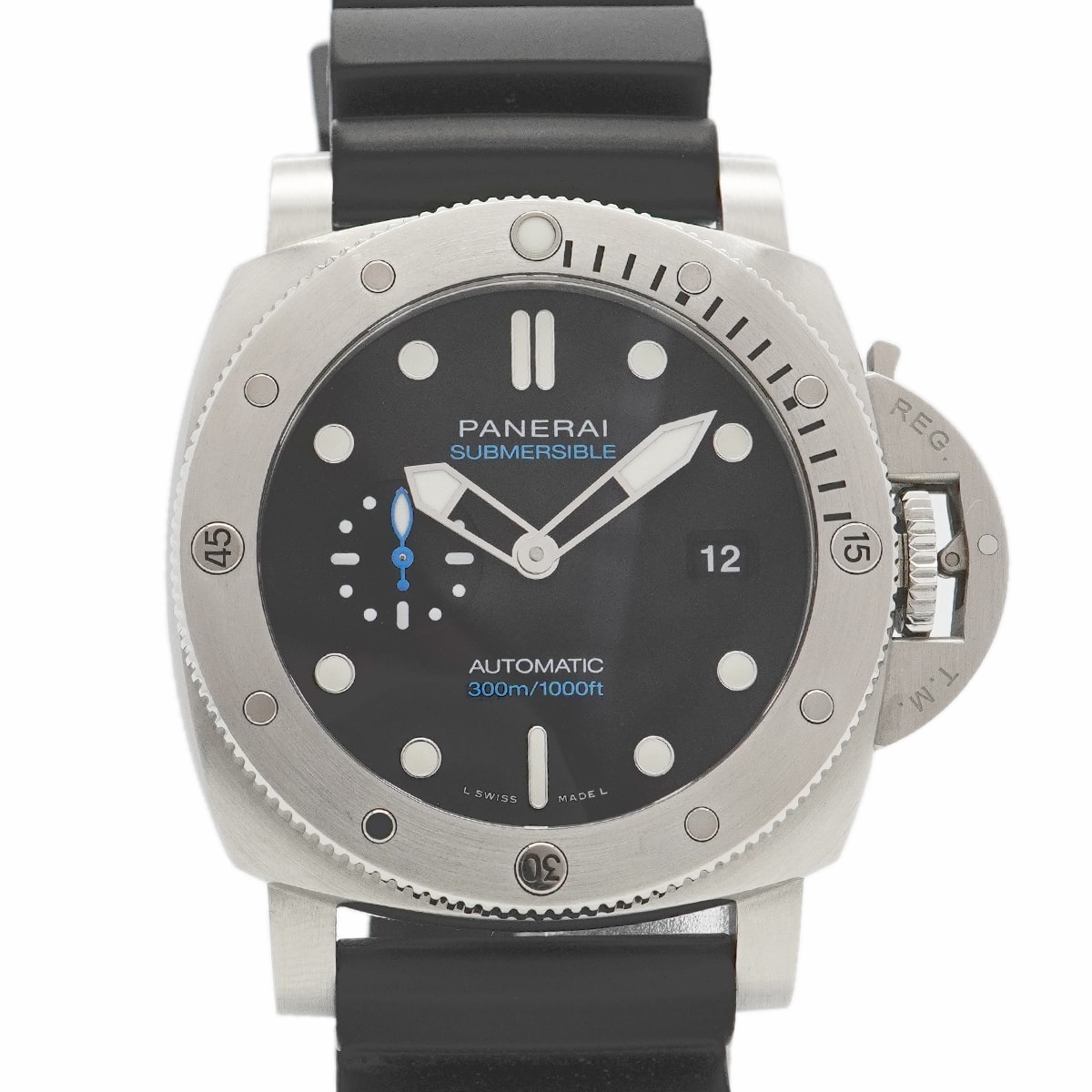 【6wcb0131】オフィチーネパネライ サブマーシブル クアランタクアトロ PAM01229 黒文字盤【中古】腕時計 メンズ