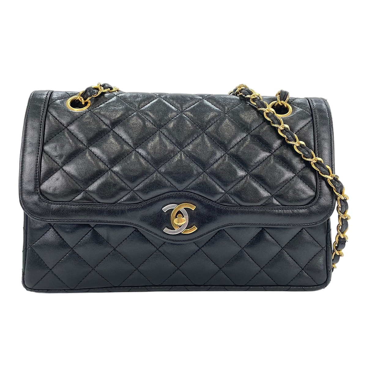 シャネル CHANEL ラムスキン マトラッセ ショルダーバッグ【中古】