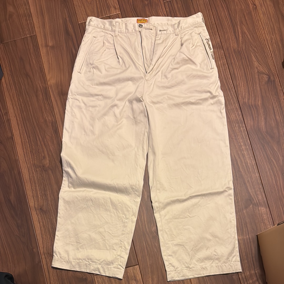 HUMAN MADE Wide Chino Pants "White"