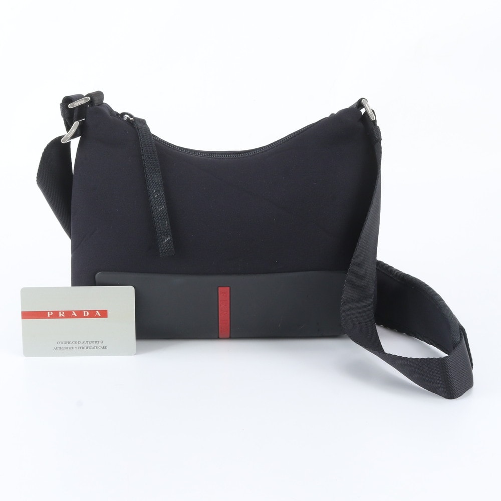 ■美品 プラダ スポーツB9584 ショルダーバッグ レザー×ナイロン