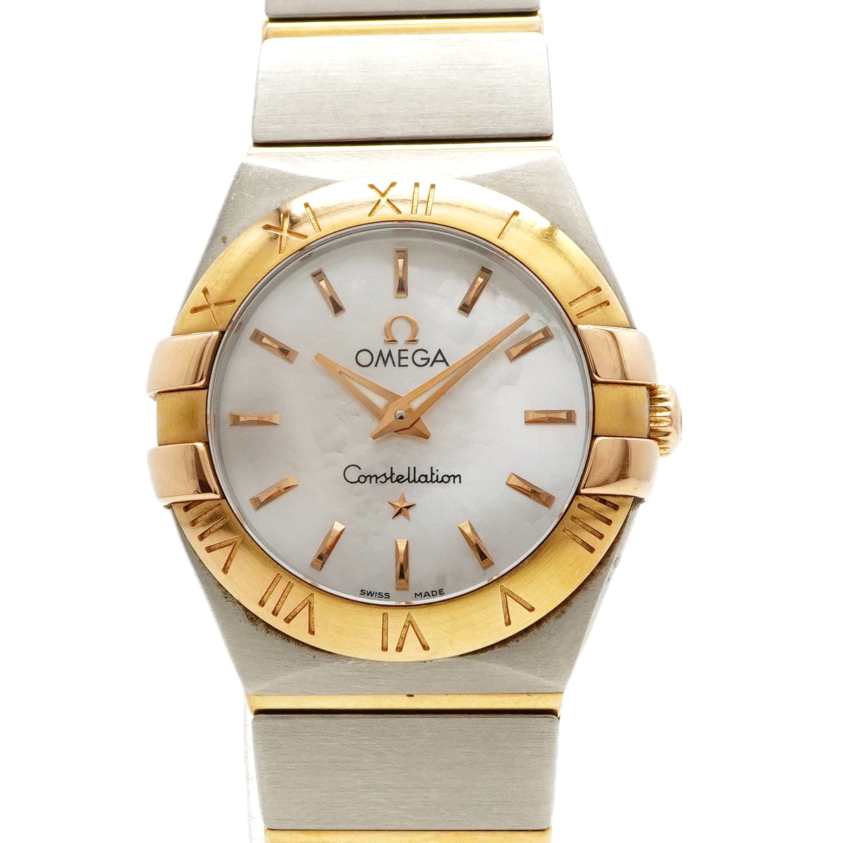 【6wce0418】オメガ コンステレーション 123.20.24.60.05.001 白文字盤【中古】腕時計 レディース