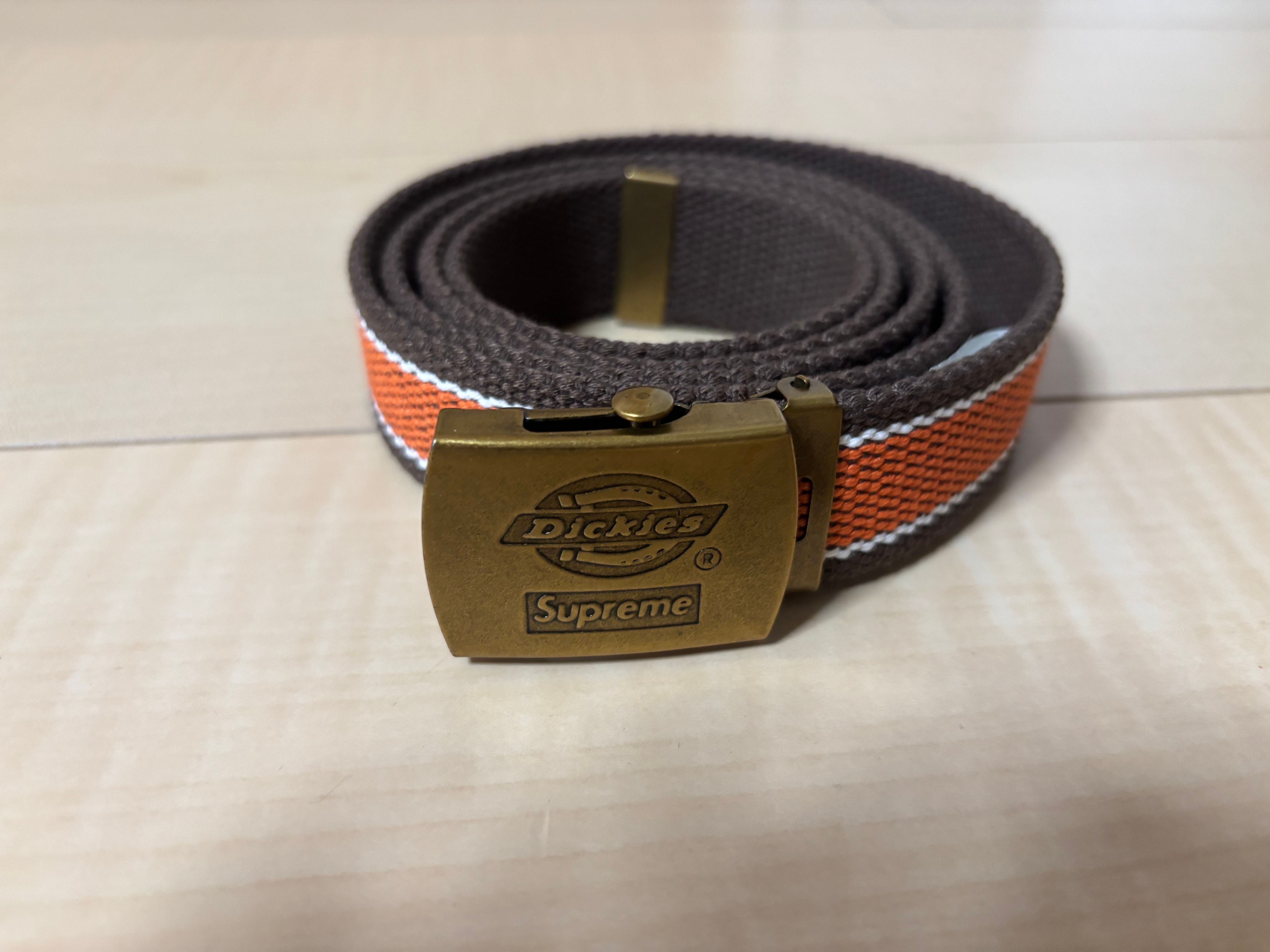 Supreme x Dickies Stripe Webbing Belt "Brown"