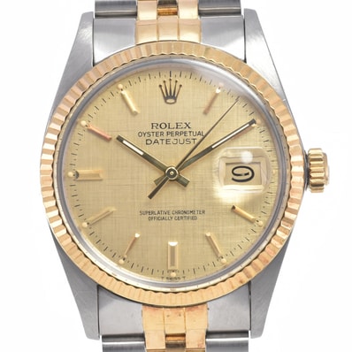 ロレックス ROLEX Ref.16013 ヴィンテージ オイスターパーペチュアル デイトジャスト SS/YG Cal.3035 メンズ 美品 腕時計 I#150171
