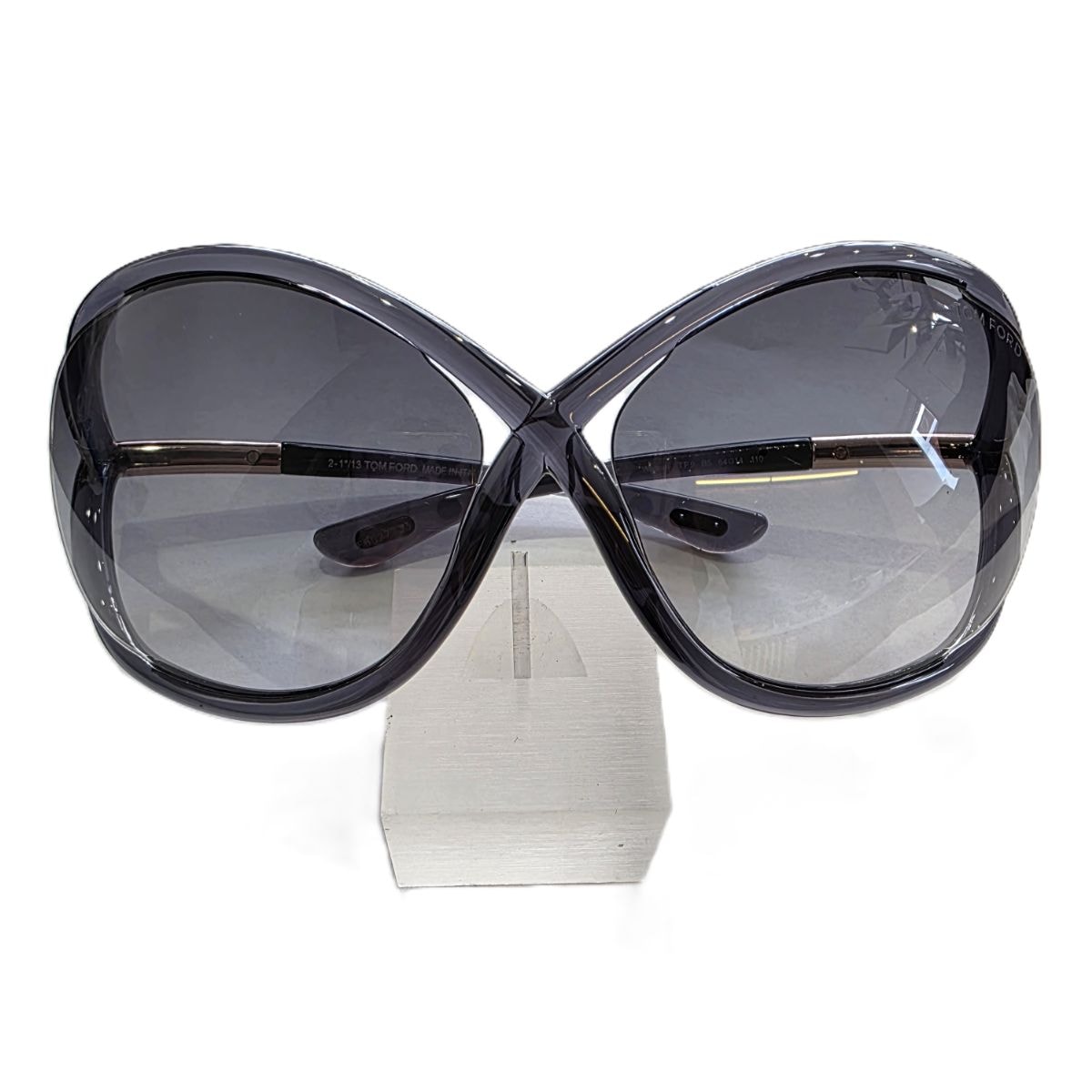 TOM FORD トムフォード Whitney ホイットニー ウィットニー TF9 B5 バタフライ サングラス ネイビー サングラス TF9 B5 レディース【中古】