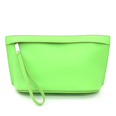 サルヴァトーレフェラガモ Salvatore Ferragamo クラッチバッグ レザー イエローグリーン ユニセックス【中古】 h31718a