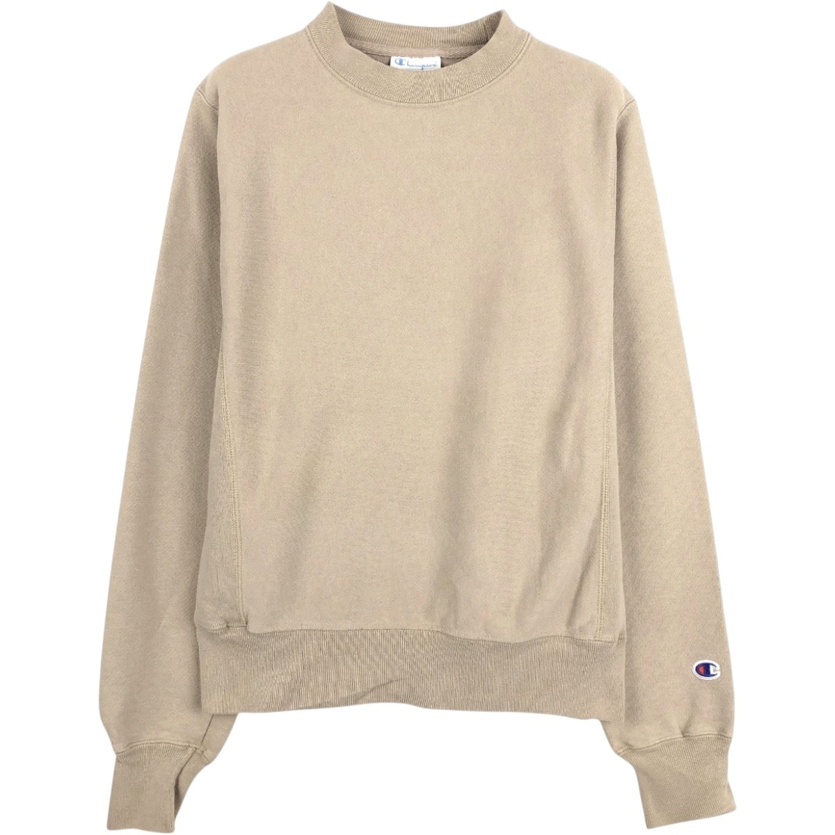 古着 チャンピオン Champion REVERSE WEAVE リバースウィーブ 目無し 無地 ブランクスウェットシャツ トレーナー レディースXS相当/eaa680350