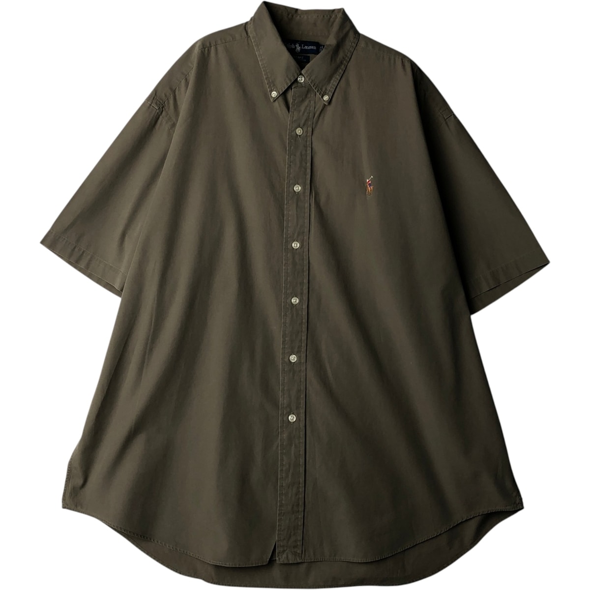古着 ラルフローレン Ralph Lauren BLAKE 半袖 ボタンダウンシャツ メンズXL相当/eaa641078