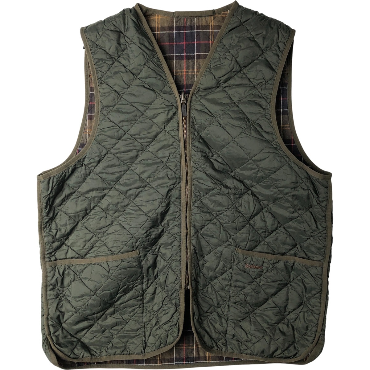 古着 バブアー Barbour 中綿入り キルティングベスト 46 メンズXL相当/eaa480407