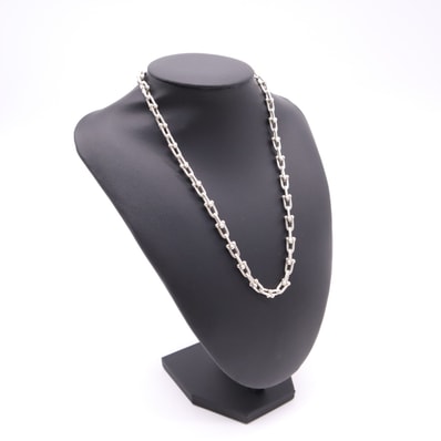 美品 TIFFANY&Co. ティファニー ハードウェア リンク ネックレス - ネックレス シルバー シルバー レディース