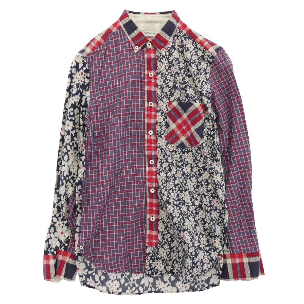 nonnative ノンネイティブ 長袖シャツ NN-S2303 DWELLER B.D. SHIRT CRAZY PATTERN  花柄 長袖 シャツ マルチカラー系【中古】