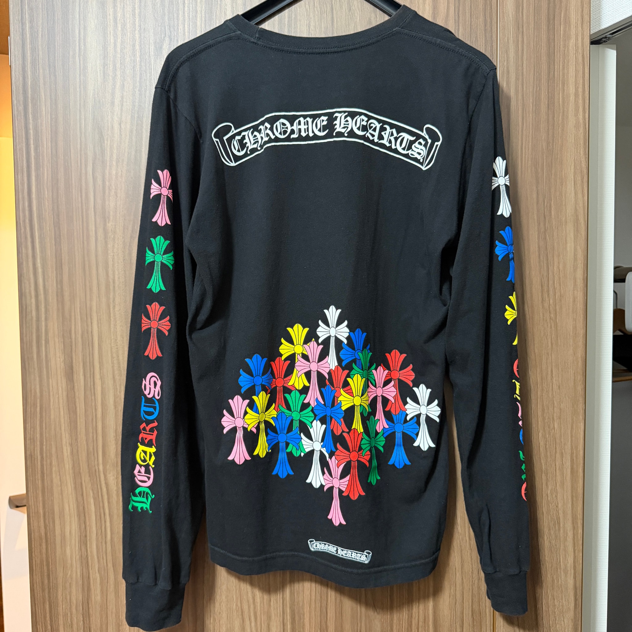 Chrome Hearts Cemetery Cross L/S T-Shirt "Black/Multicolor"