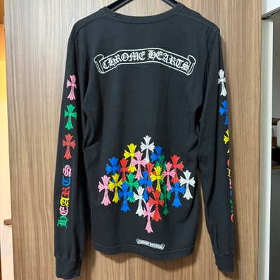 Chrome Hearts Cemetery Cross L/S T-Shirt "Black/Multicolor"