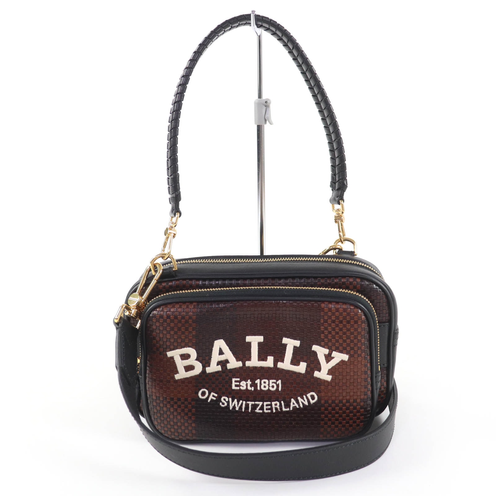 未使用品 バリー ショルダーバッグ CHADD.I ブラウン 6300179