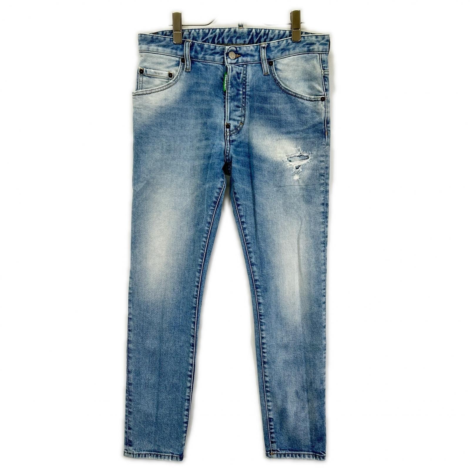 ディースクエアード S78LB0094 ライトインディゴ コットン SKATER JEAN/スケーター ジーン 48