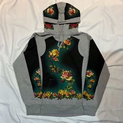 Supreme / Jean Paul Gaultier® Floral Print Hooded Sweatshirt "Heather Grey"