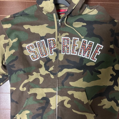 Supreme x B.B. Simon Zip Up Hooded Sweatshirt "Woodland Camo"