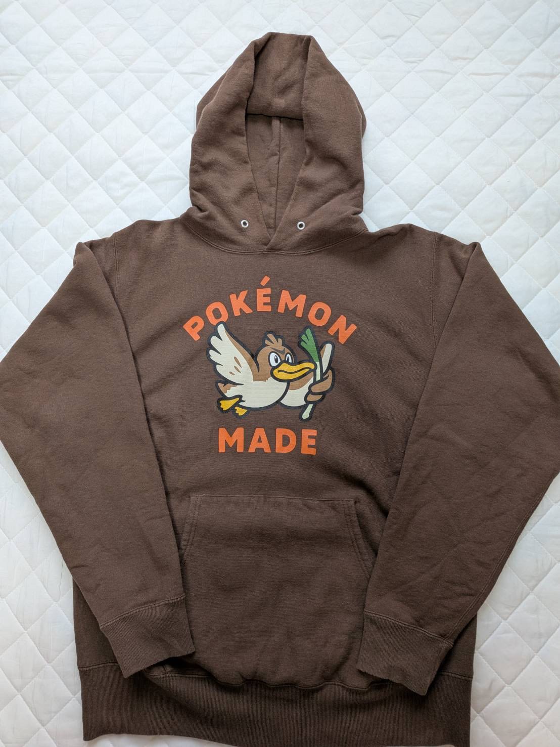 HUMAN MADE x Pokemon Made Heavyweight Hoodie (Kamonegi) "Brown"