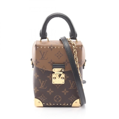 ルイ・ヴィトン LOUIS VUITTON カメラボックス 2WAY ハンドバッグ バッグ PVCコーティングキャンバス レザー モノグラム・リバース レディース ブラウン系 M82465 【中古】