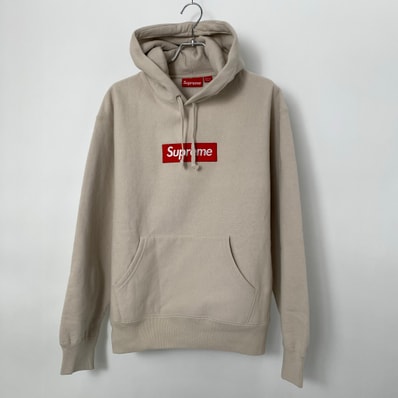 Supreme Box Logo Hooded Sweatshirt "Stone" (24FW)