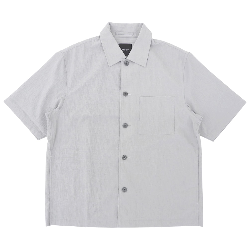 セオリー 美品 半袖 ボタンシャツ トップス メンズ グレー M 02-5208000 25SS M