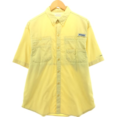 古着 コロンビア Columbia PFG ボタンダウン 半袖 フィッシングシャツ メンズM相当/eaa558362