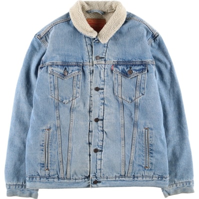 古着 リーバイス Levi's 中綿入り デニムボアジャケット メンズXL相当/eaa615989