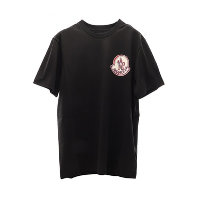 モンクレール MONCLER グラフィックモチーフ 半袖Tシャツ 衣料品 トップス コットン メンズ ブラック系 L10918C0003489B8U999 【新品】