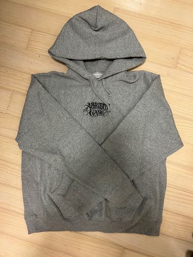 APHRODITEGANG Classic Logo Embroidery Hoodie "Grey"